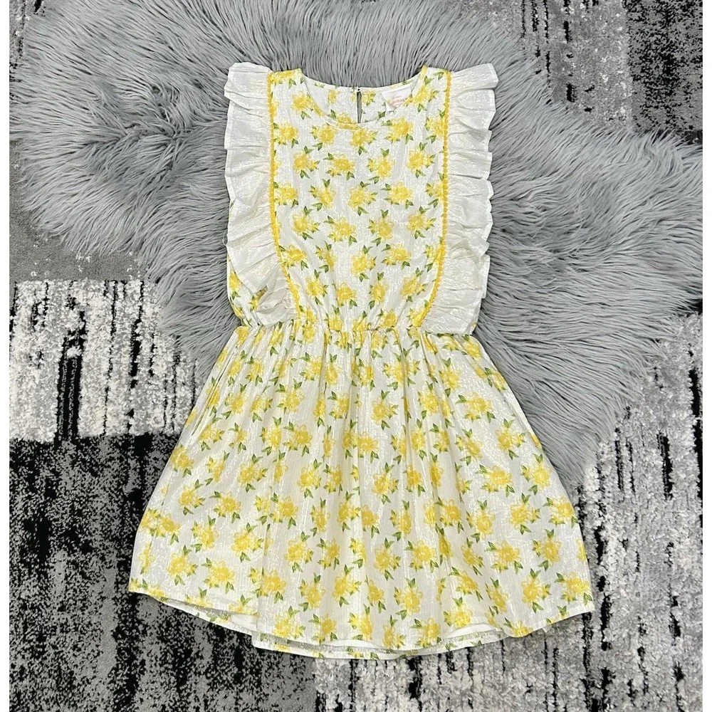 MASALA Girls Yellow Lemon Blossom Fantasia Dress Size 12Y‎ NWT